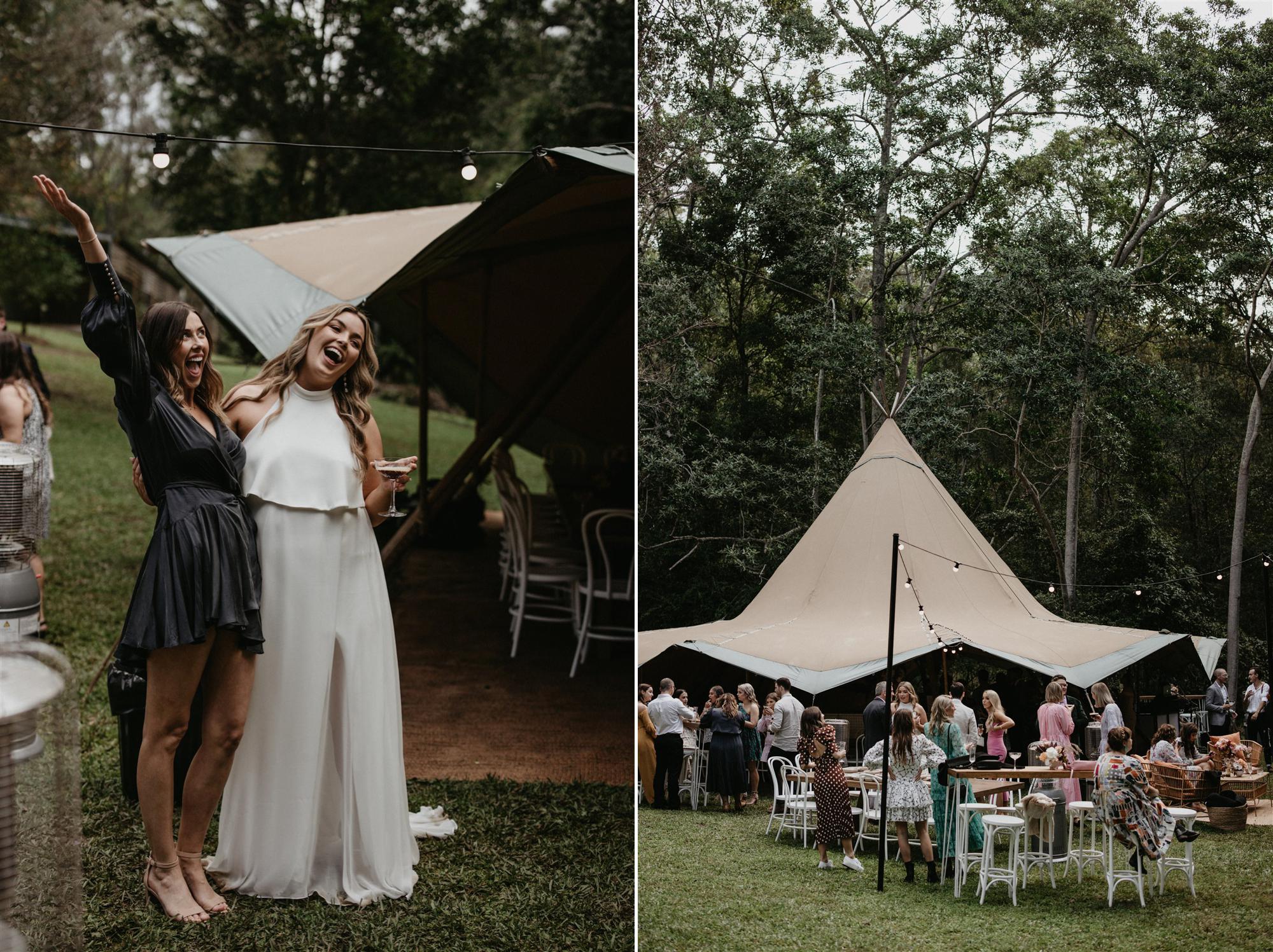 tipi wedding private property gold coast